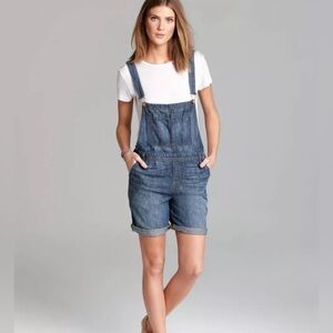NEW J BRAND Overall Shorts Rivington Linen & Cotton Blend Apron Designer Medium